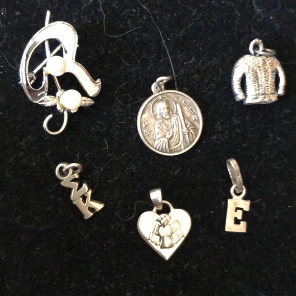 Jewelry - Sterling silver charms and pin Jewelry - Sterling silver charms and pin